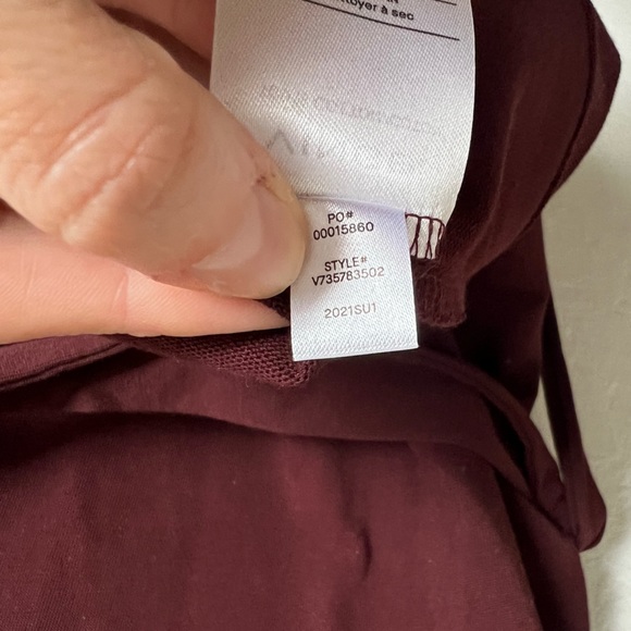 NWT Vince Tie Waist Short Sleeve Cotton Dress Size Small - Picture 12 of 12